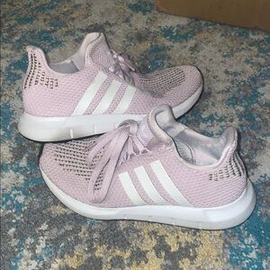 Adidas Light Pink and White Running Shoes